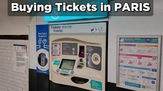 How to buy metro bus and tram tickets in Paris France