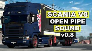 ETS2 1.49 Scania V8 Open Pipe Sound SJ Concept V0.8