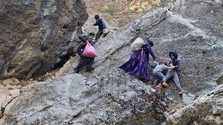 The incident in the lonely mountain of Mohammad and Fatemeh an orphan sister #village #life