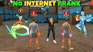 NO INTERNET PRANK  DJ Adam 999+ Prank With NO GUN SKIN  Garena Free Fire  Y GAMING