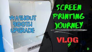 Screen Printing Journey Vlog 4. DIY Washout Booth lighting.