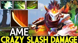 AME Juggernaut Crazy Slash Damage with Max Attack Speed Build Dota 2