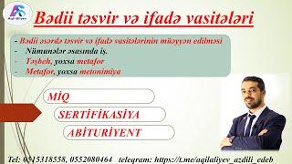 Bədii təsvir və ifadə vasitələri. XÜSUSİ məqamlar.#miq #abituriyent #edebiyyat #poems