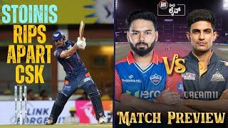 Stoinis rips apart CSK  DC vs GT Match Preview  Tata IPL 2024  DRS Live