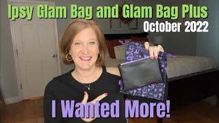 Ipsy Glam Bag and Glam Bag Plus  October 2022  Bland Boring and Basic