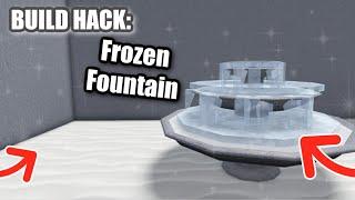 Frozen Fountain BUILD HACK  BLOXBURG ROBLOX  ROBUILDS