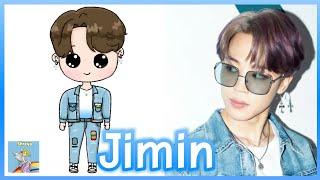 How To Draw jimin Chibi  Dynamite