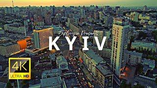 Kyiv Ukraine  in 4K 60FPS ULTRA HD Video by Drone