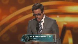 Robert Downey Jr at Peoples Choice Award Winning Best Actor Award.