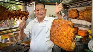 Malaysia Michelin Award-Winning Daily Preparation of Juicy & Crunchy Charcoal Roast Pork