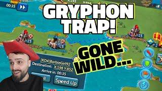 GRYPHON TRAP CAPS AND SOLOS VICTIM MIRAGE REALM OP.. - Lords Mobile