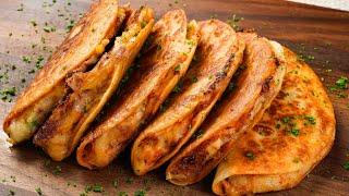 DELICIOUS Crispy Potato Cheese Quesadilla You will be addicted and cant stop eating