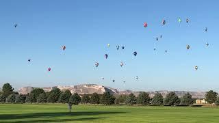 U.S. National Hot Air Balloon Championships over Scottsbluff Nebraska