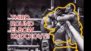 MUAY THAI ELBOW KNOCKOUT Phiruune Sumalee vs. Petch Samutr Sor Sakchy