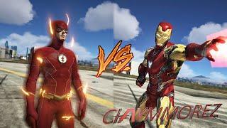 THE FLASH VS IRON MAN Mark 85 Speed VS Technology GTA 5 Flash Mod