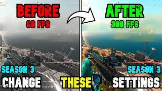 BEST PC Settings for Warzone 3 SEASON 3 Reloaded Optimize FPS & Visibility