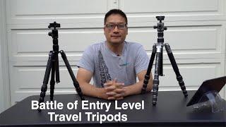 Battle of Entry Level Travel Tripods - Part 2 - MeFOTO Backpacker S vs Benro Tripster Series 1