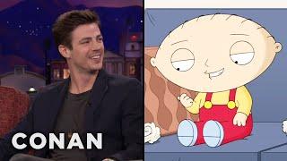 Grant Gustin Is Flattered By Stewie’s Crush On Him  CONAN on TBS