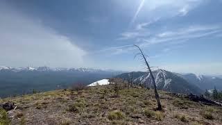 Views of Glacier National Park from the top of Glacier View Mountain