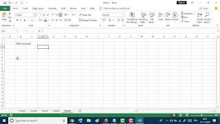 How to Enter data in multiple worksheets at the same time