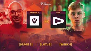 Sentinels vs LOUD - VCT Americas Stage 1 - W4D1 - Map 1