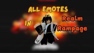 All 46 emotes in Realm Rampage