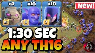 Th16 Golem Bowler Witch Attack With 10 Zap Spell  Best Th16 Attack Strategy in Clash of Clans