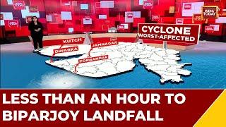 Gujarats Bhuj Experiences Heavy Rainfall High Speed Winds As Cyclone Biparjoy Expected To Hit