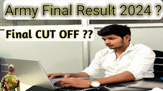 Army Final Result 2024 ?? Army Final Cutt OFF Final Merit List @Defenceking01