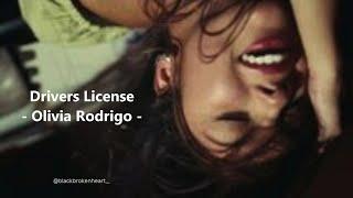 Olivia Rodrigo - drivers licence Lyrics