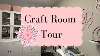 CRAFT ROOM TOUR SEE HOW I ORGANIZE MY SMALL SPACE #craftroom