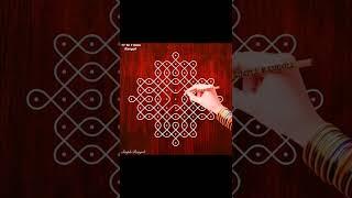 Simple Rangoli with 11 To 1 Dots  11 Dots Chukkala Muggulu  11 Dots Sikku Kolam  11 Dots Kolangal