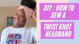 Sew a cute easy diy twist knot headband accessory