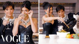 Kylie & Kris Jenner Cook Dinner Together  Vogue