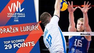 Dražen Luburić   was on FIRE vs. Slovenia  Top Scorer  VNL 2021