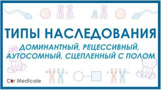 Типы наследования доминантный рецессивный аутосомный сцепленный с полом