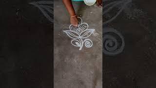 #easyrangolikolam flower designrangoli kolam