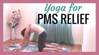 15 min Yoga for PMS Menstrual Cramps Bloating & Low Back Discomfort