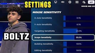 Boltz reveals His Fortnite Settings & plays with Peterbot