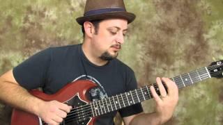 A major pentatonic run - easy electric guitar lesson