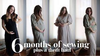 Everything Ive sewn over the last 6 months - maternity thrift haul - kids thrift haul