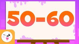 Devine les numéros de 50 à 60 - Apprends à écrire et à lire les numéros de 1 à 100