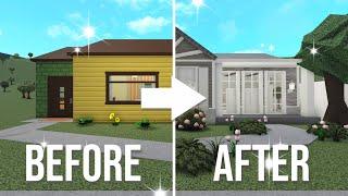 Renovating The Bloxburg Starter House Into a Realistic House Roblox