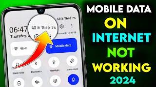 mobile data on but internet not working  Mobile Data Not Working  Internet Not Working in Mobile