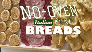 No- Oven  Bread   How To Make Italian Flatbread Recipes?  CRESCENTINE & TIGELLE  RECIPES