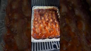 Amazing Smoked Apple Pie Baked Beans So Good #grilling #cooking #shorts