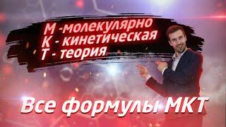 Все формулы молекулярной физики  МКТ 10 класс  + преобразования и шпаргалки