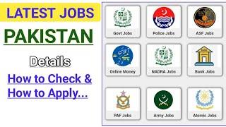 How to Check Latest Jobs in Pakistan  How to Check Government Jobs in Pakistan 2023
