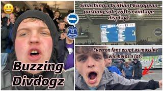Brighton 1-5 Everton Matchday vlog *Toffees masterclass helps Everton closer too safety Limbs*
