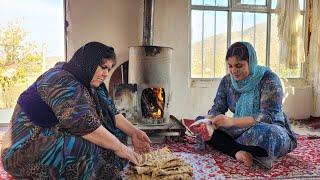 Cooking local lamb and chicken in a traditional wood oven  Rural Family